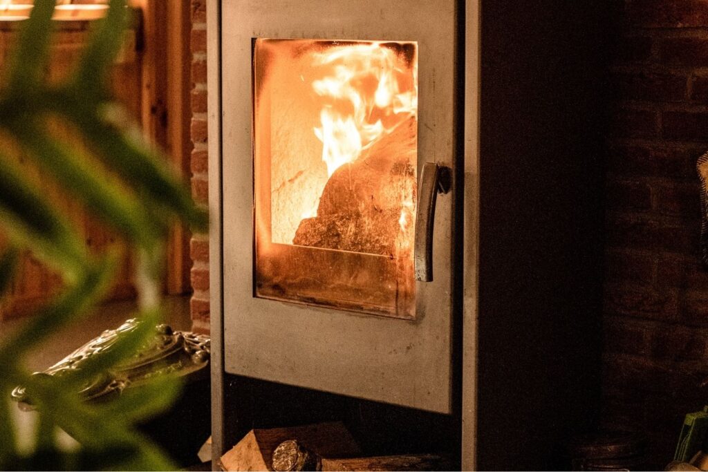 bos retraite houtkachel