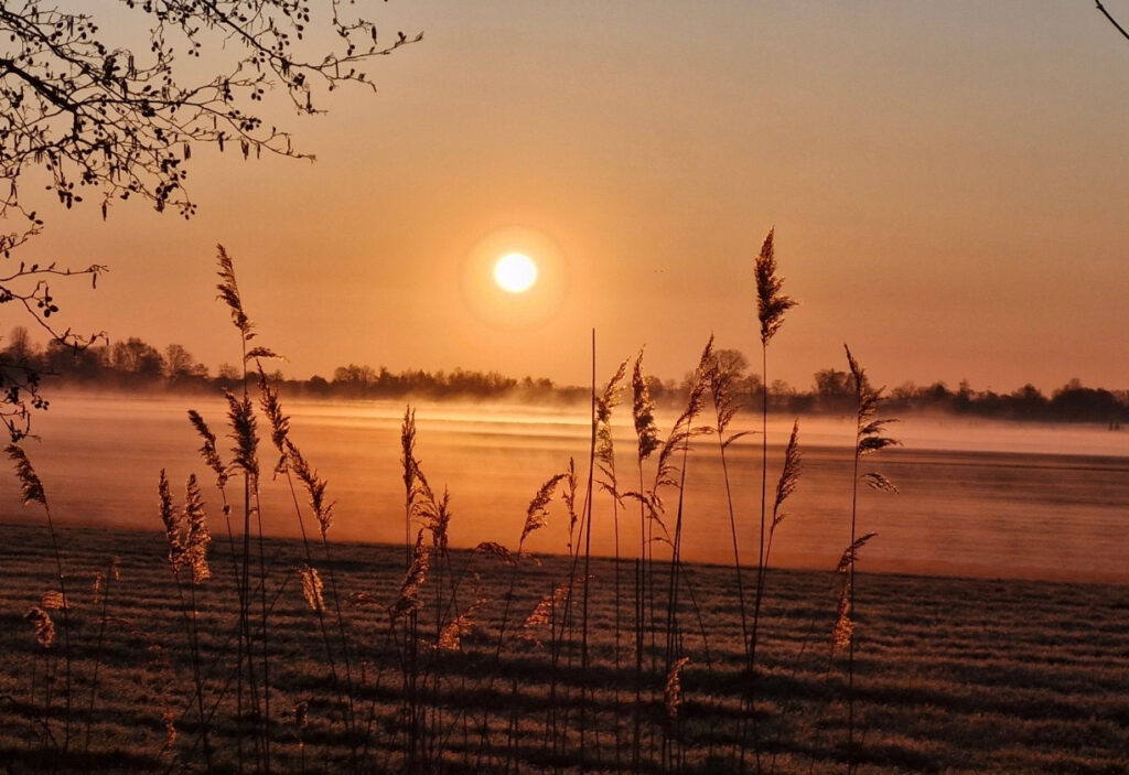 vuurstof retraite zonsondergang
